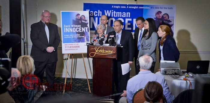 The Witman family and team holds a press conference Wednesday March 27, 2013.